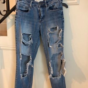 Pacsun: long distressed jeans